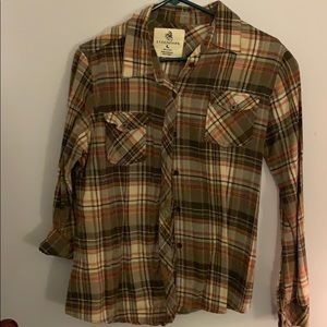 Flannel button-up